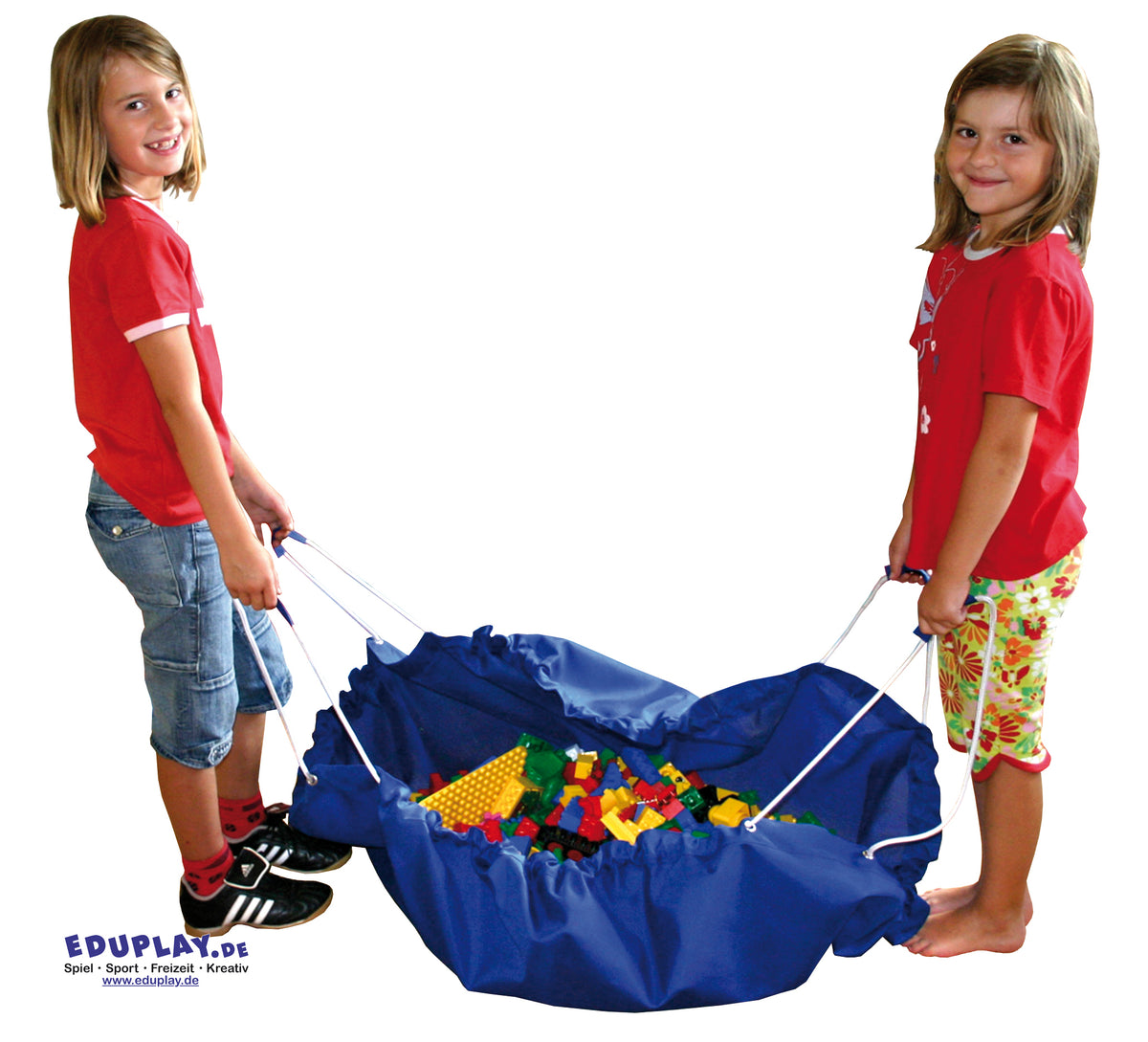 Aufräumsack/Spieldecke blau