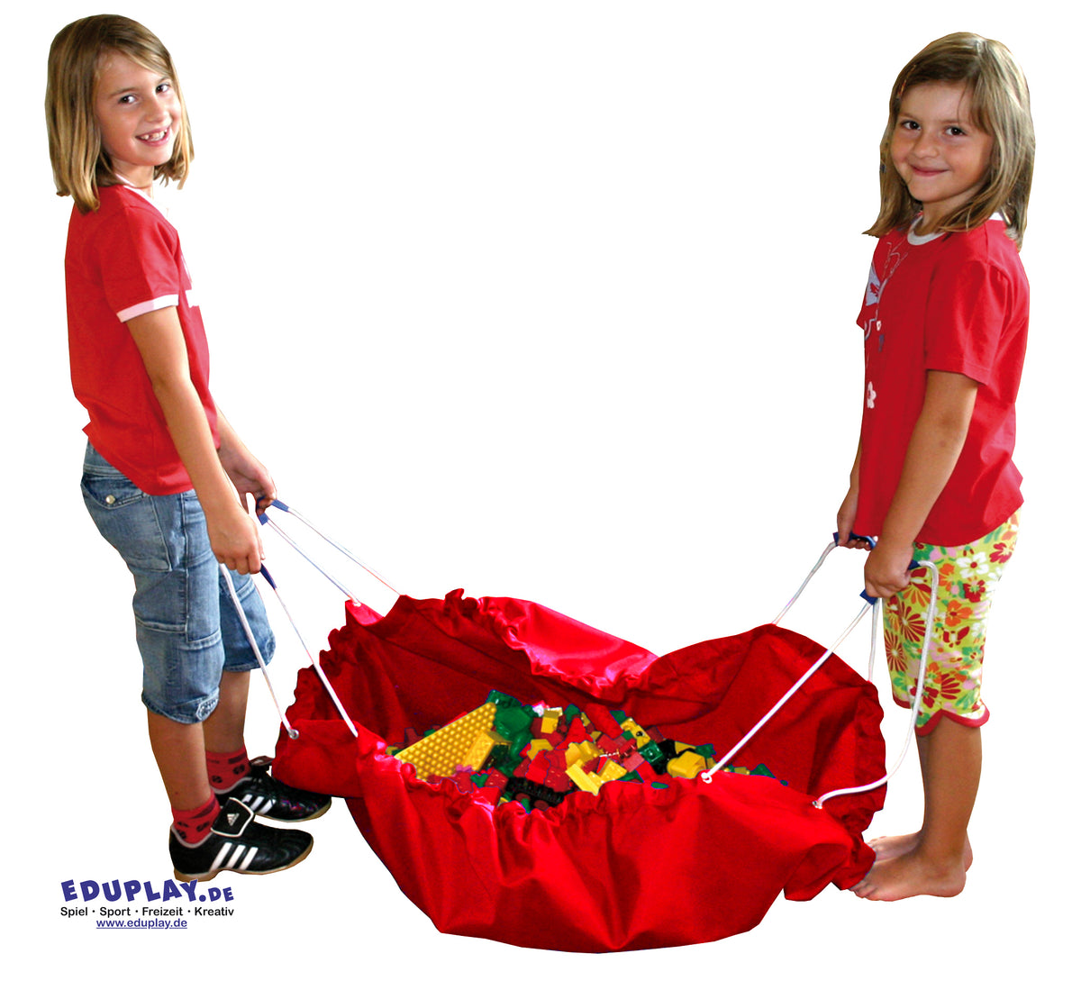 Aufräumsack/Spieldecke rot