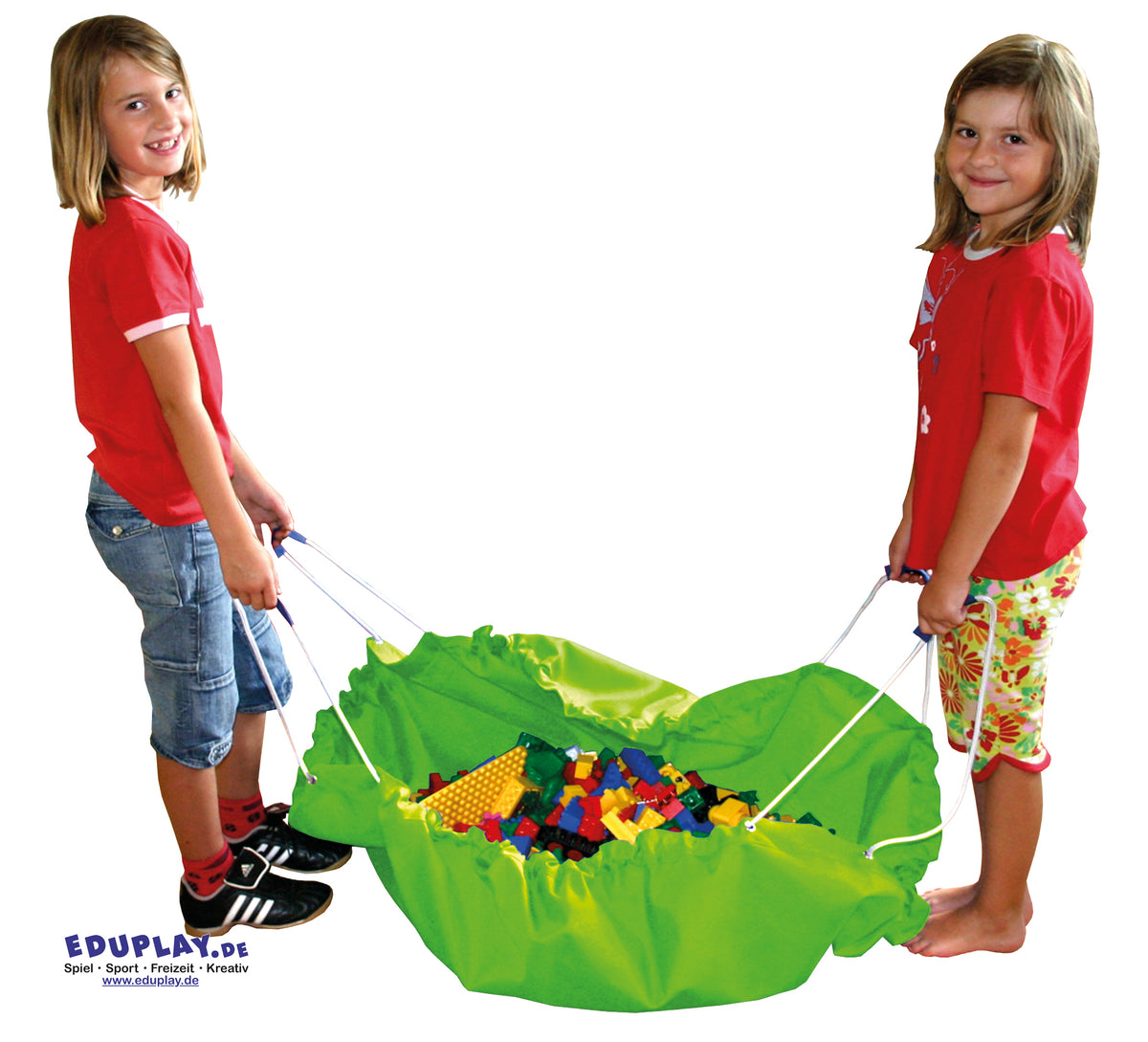 Aufräumsack/Spieldecke grün
