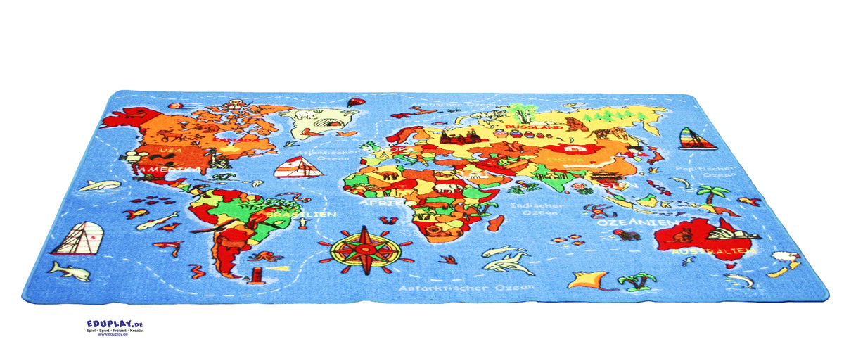 Spielteppich Welt 140 x 200 cm
