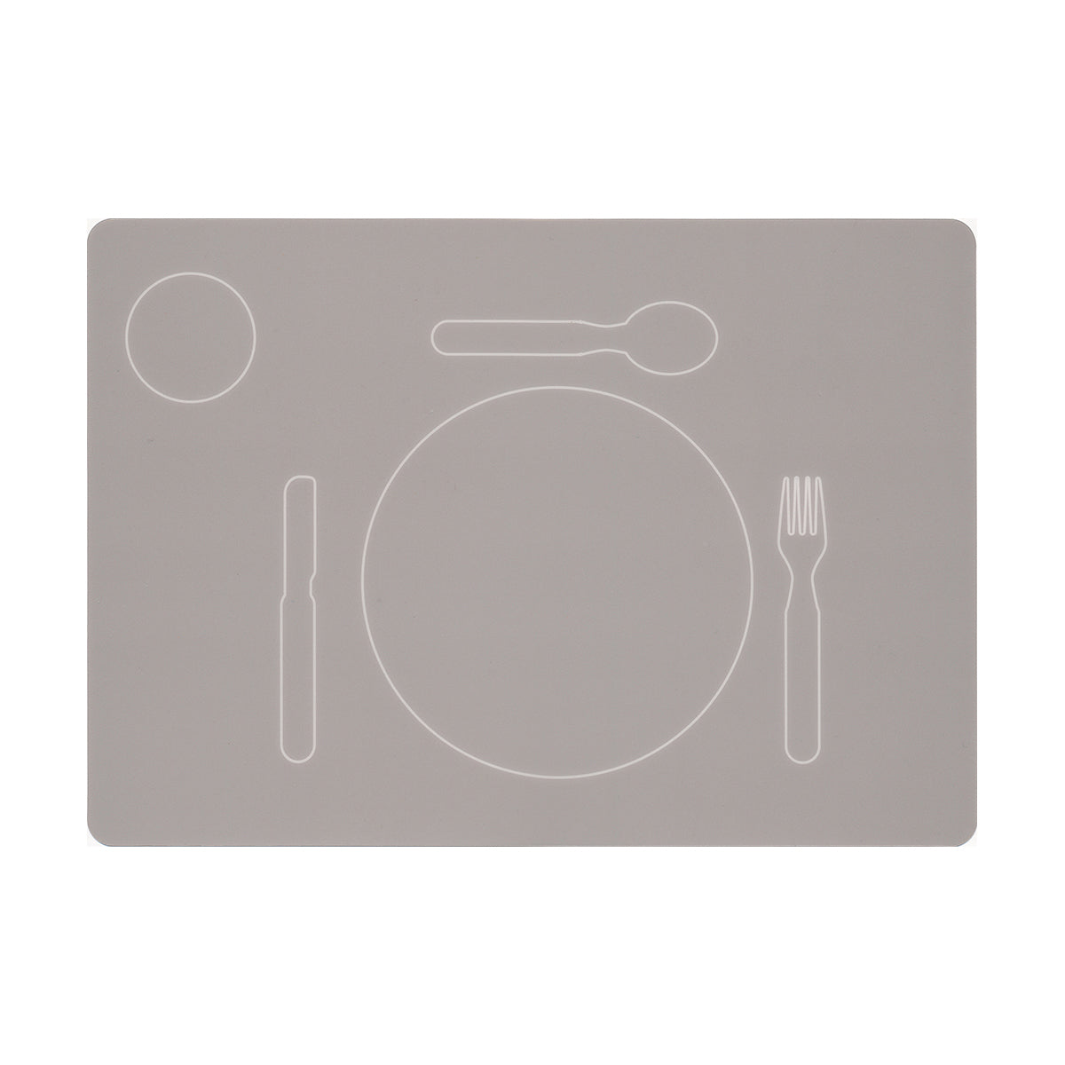 Platzset Mittagessen Krippe Linkshänder