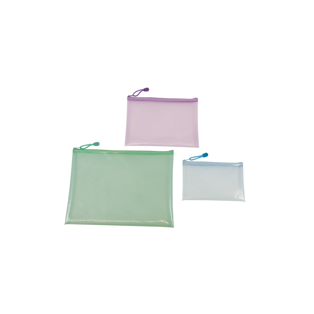 Utensilien Taschen transparent 3er Set