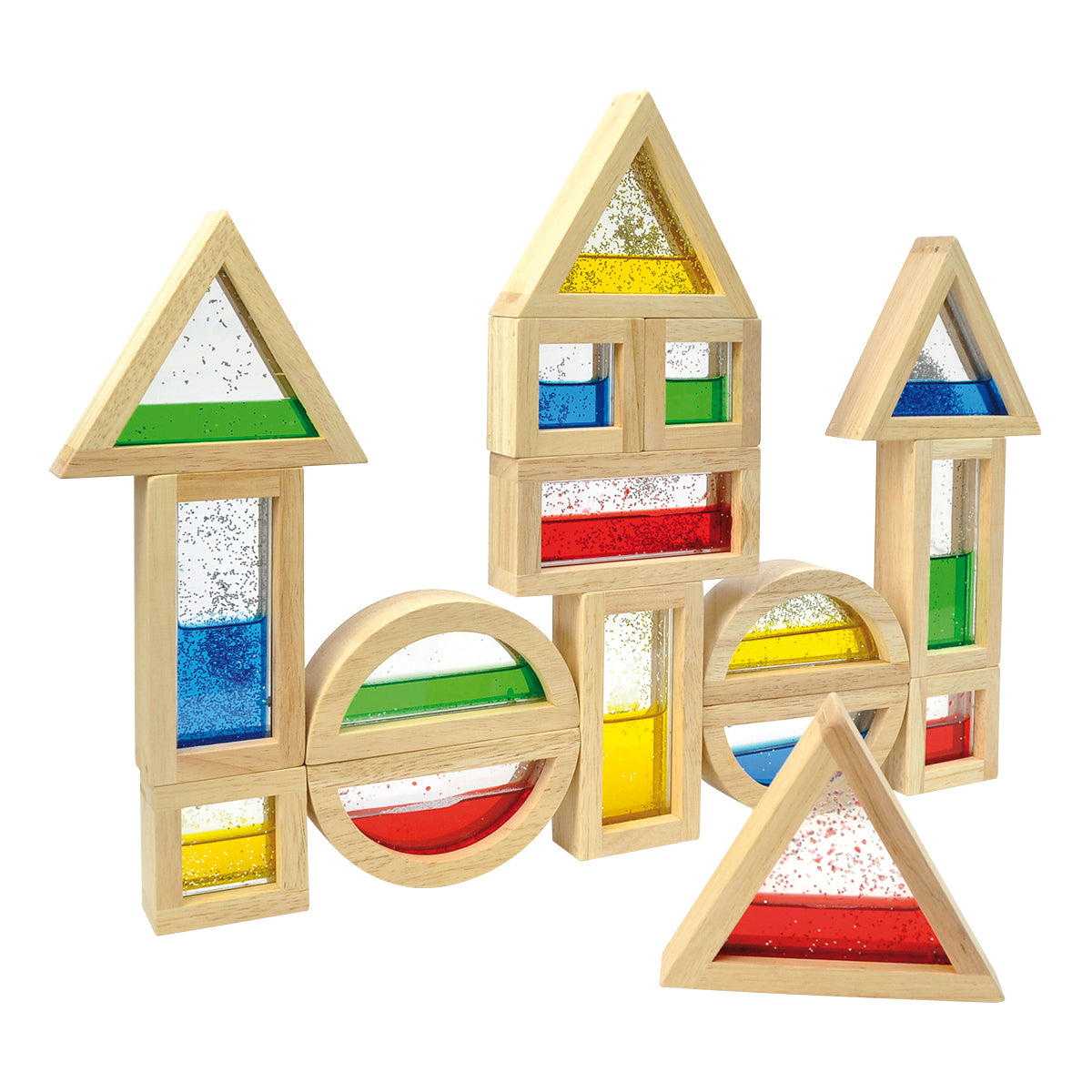 Blocks mit Glitter 16 Teile