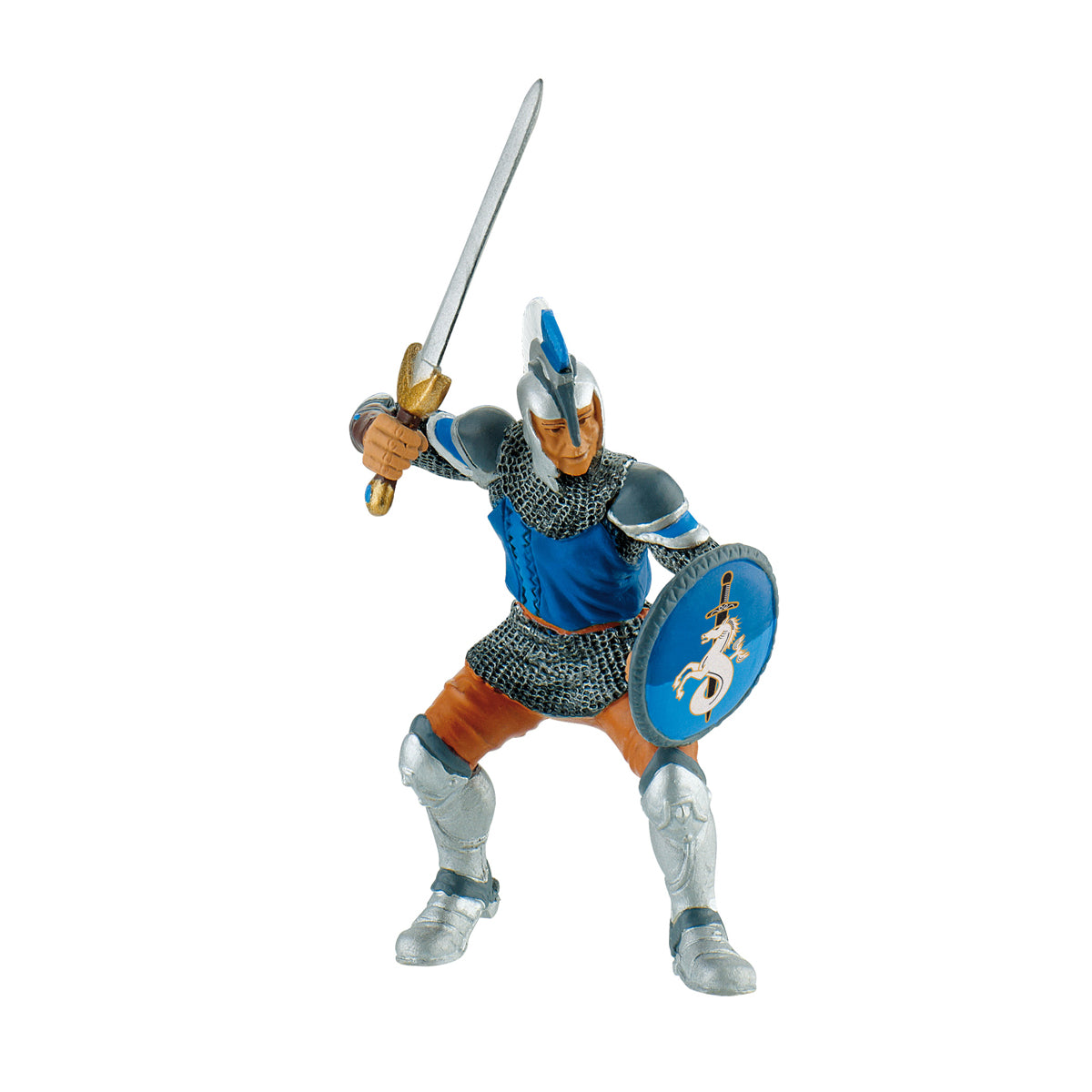 Schwertkämpfer blau Spielfigur