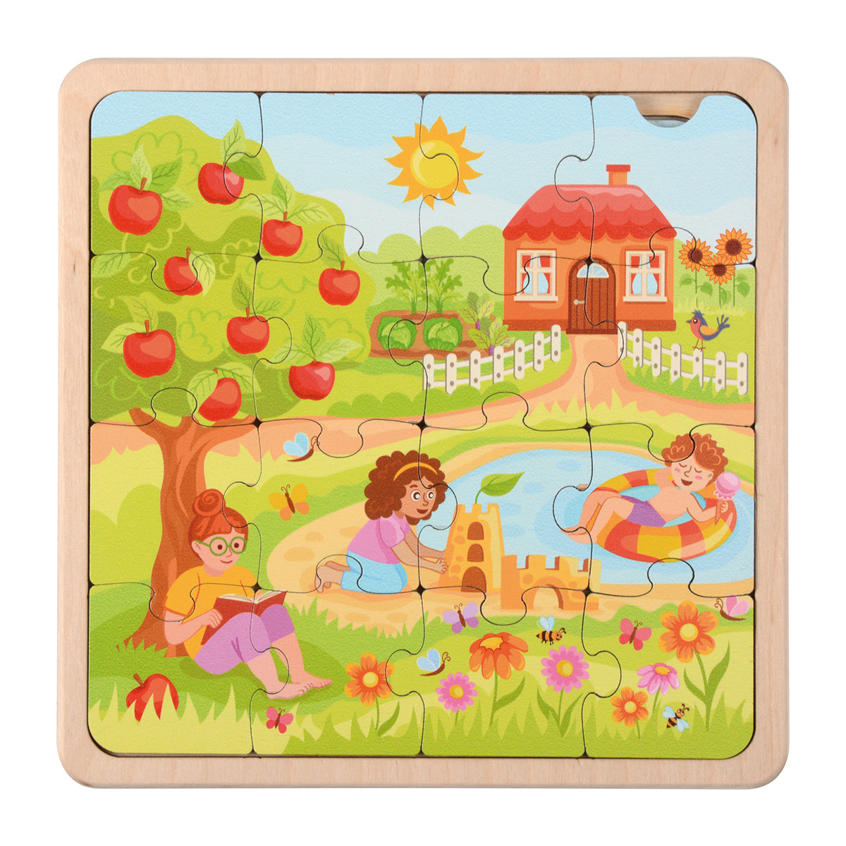 Lebenszyklen Puzzle Jahreszeiten