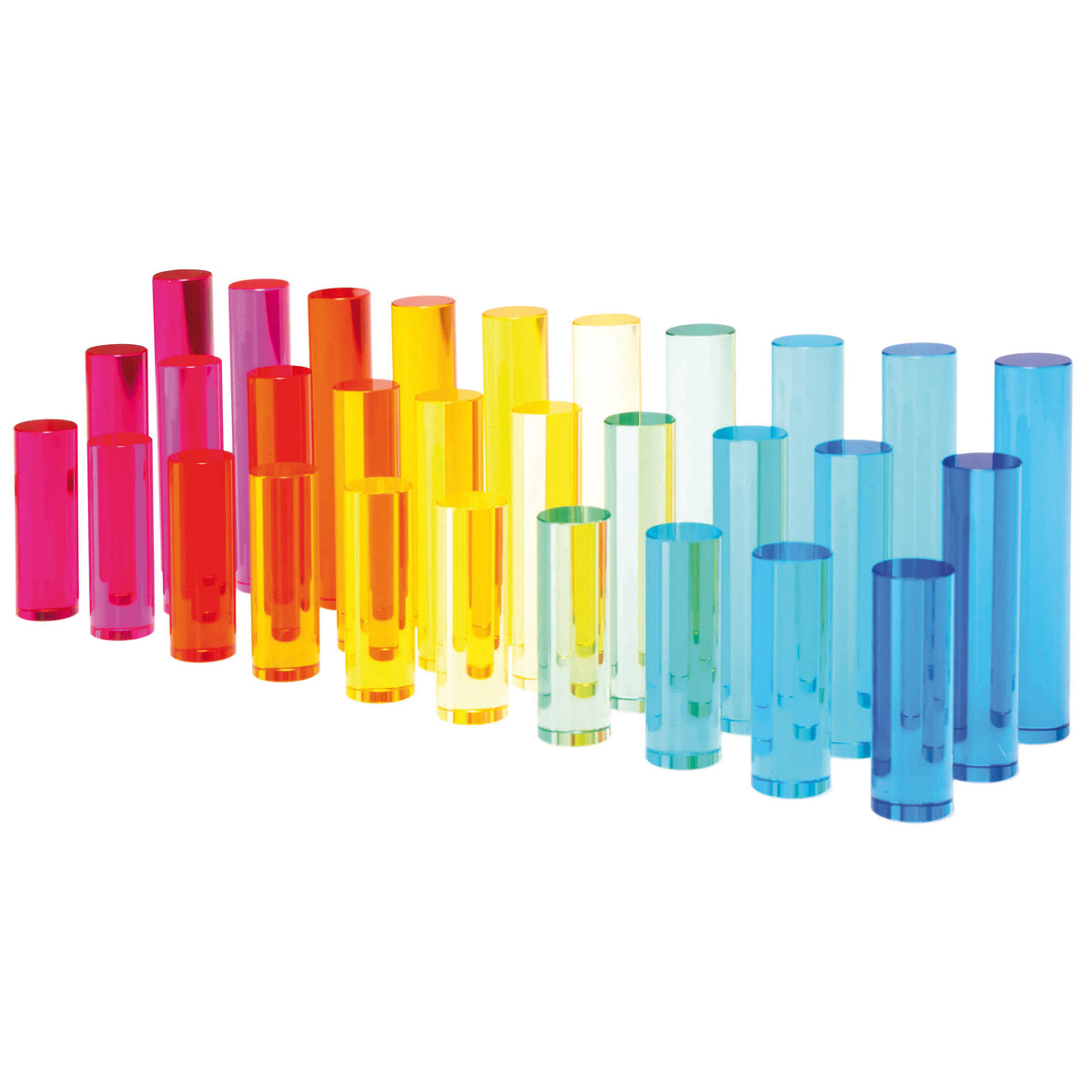 Acryl-Zylinder verschiedene Längen 30er Set