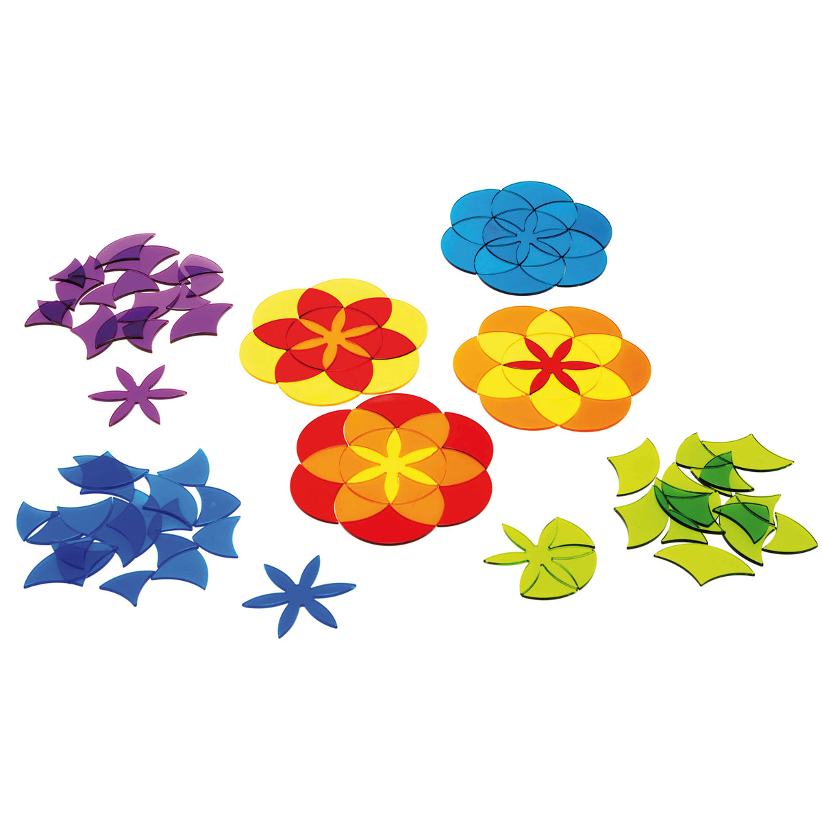 Acryl Formen Mandala 7 Blumen