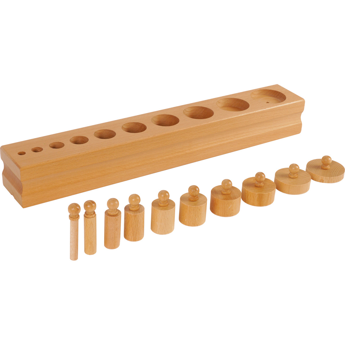 Montessori Block mit Zylindern Set 3