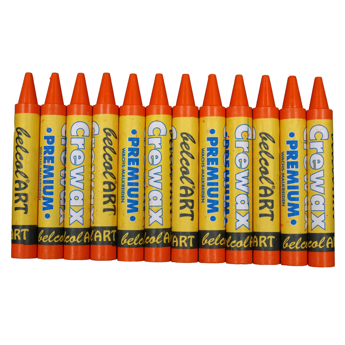 belcolART Crewax Premium 12 Wachsmalstifte orange