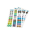 Bunte Augensticker 204er Set